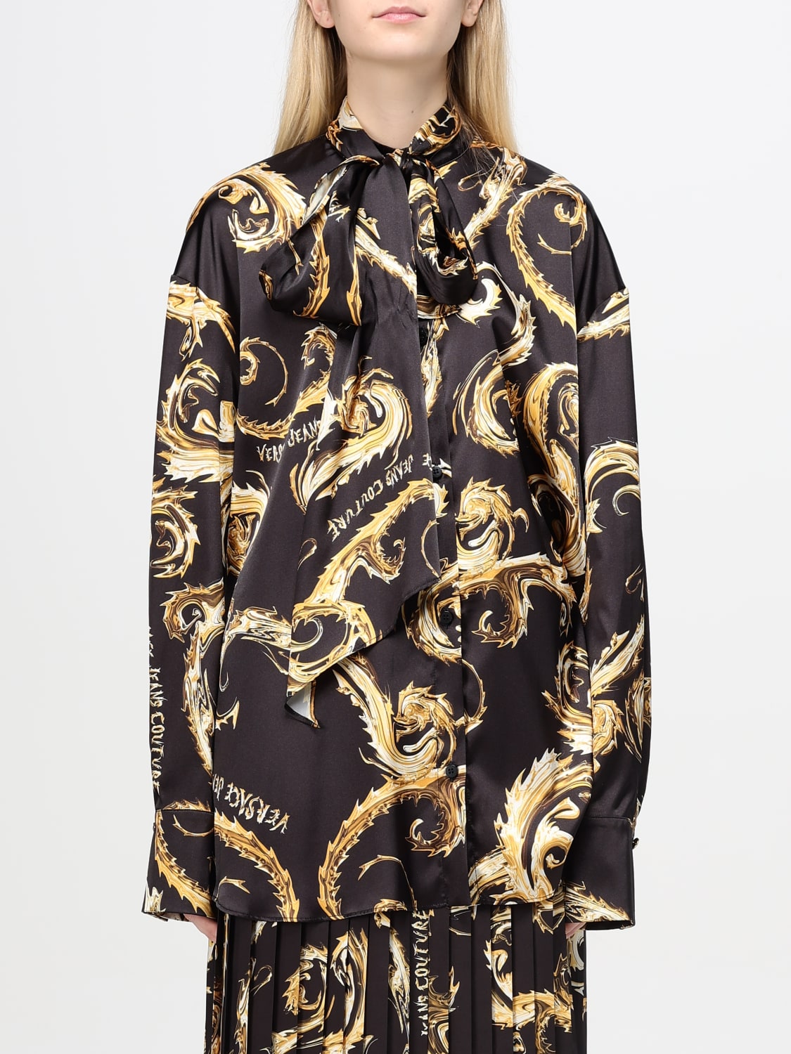 VERSACE JEANS COUTURE CAMISA: Camisa mujer Versace Jeans Couture, Oro - Img 1