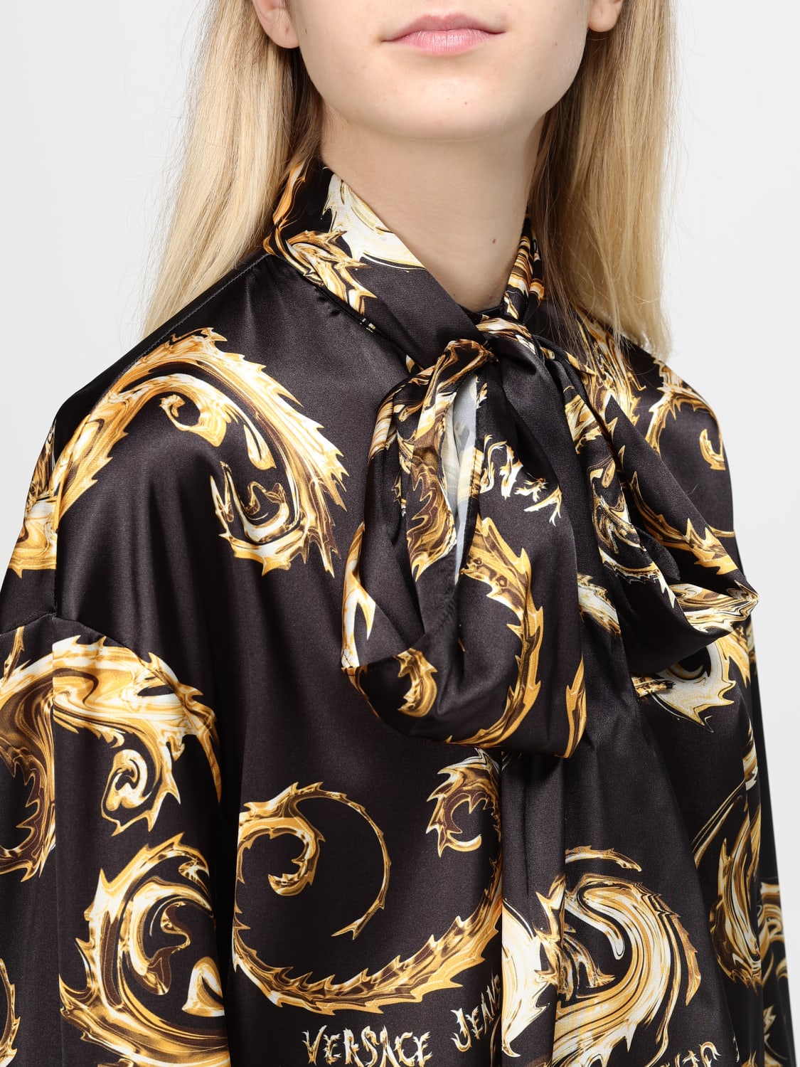 VERSACE JEANS COUTURE CAMISA: Camisa mujer Versace Jeans Couture, Oro - Img 4