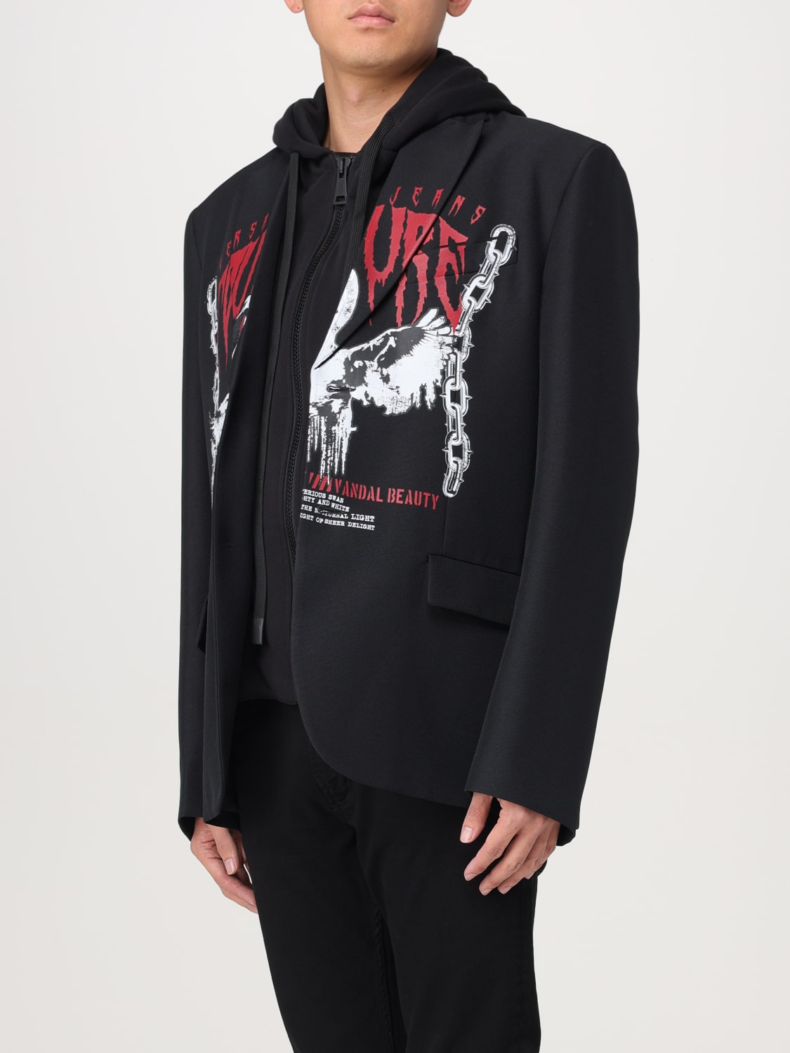 VERSACE JEANS COUTURE AMERICANA: Americana hombre Versace Jeans Couture, Negro - Img 3