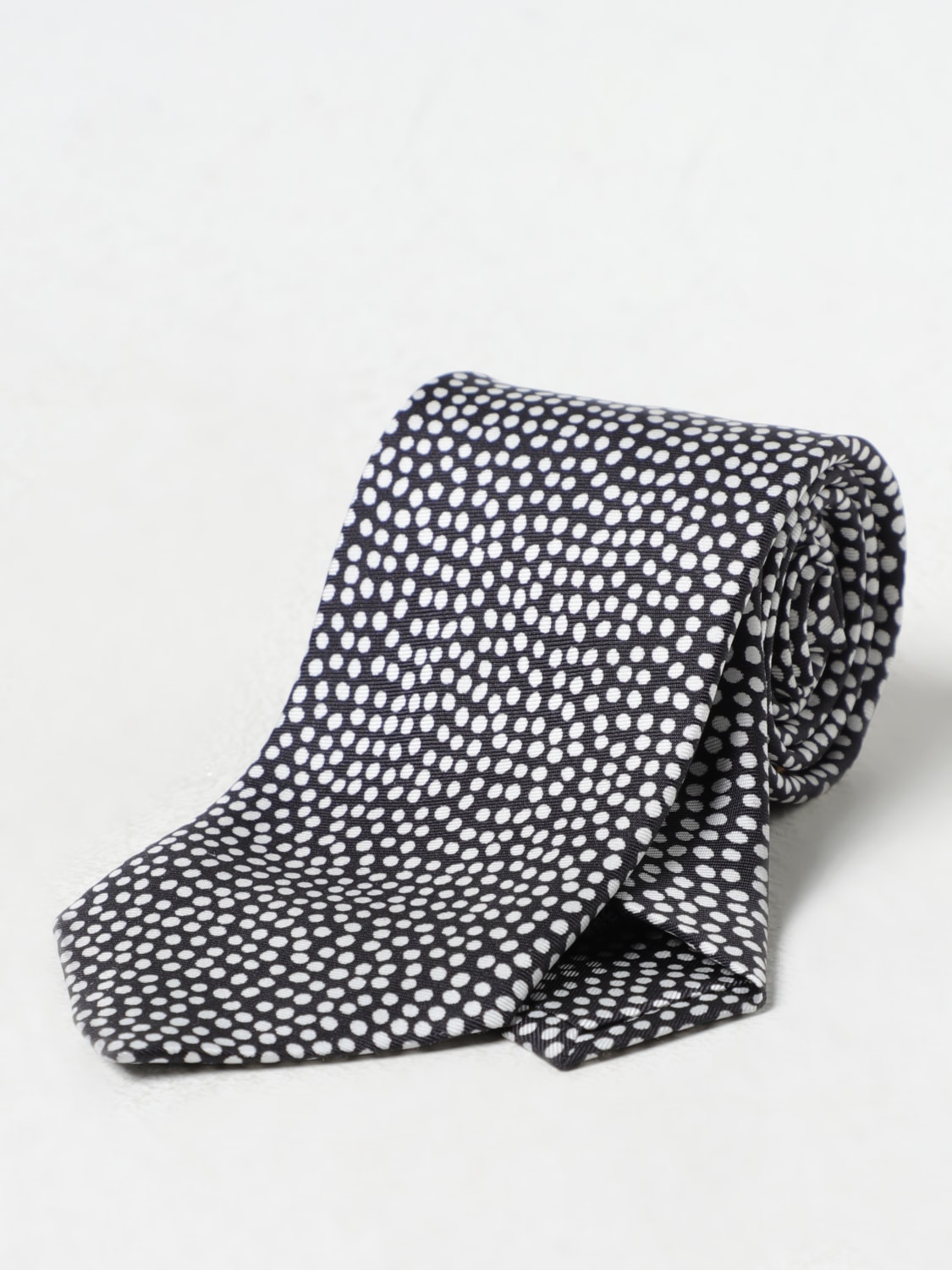 Giglio Cravatta Paul Smith in seta con pois jacquard