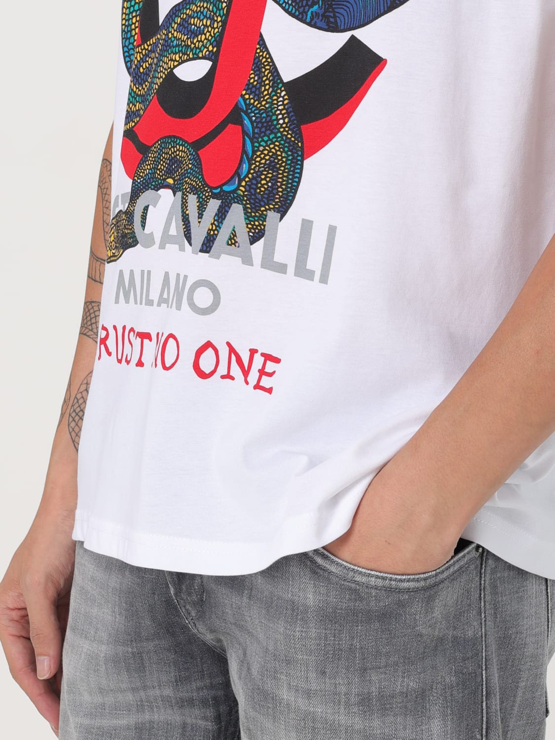 JUST CAVALLI T-SHIRT: T-shirt men Just Cavalli, White - Img 3