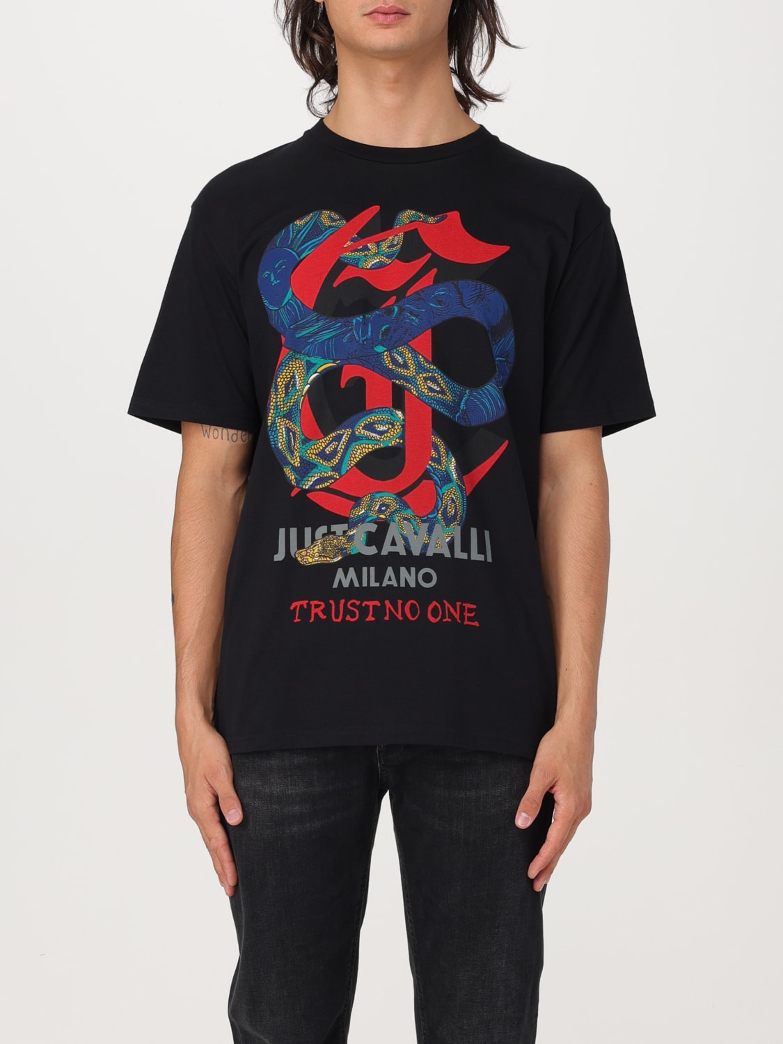 JUST CAVALLI T-SHIRT: T-shirt men Just Cavalli, Black - Img 1