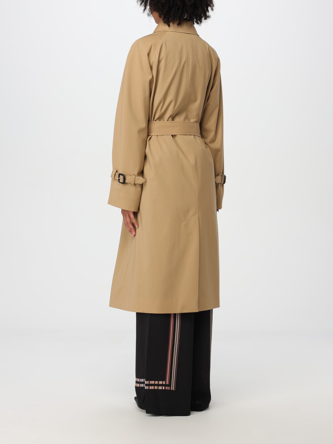 PAUL SMITH TRENCH: Trench Paul Smith in lana , Beige - Img 3