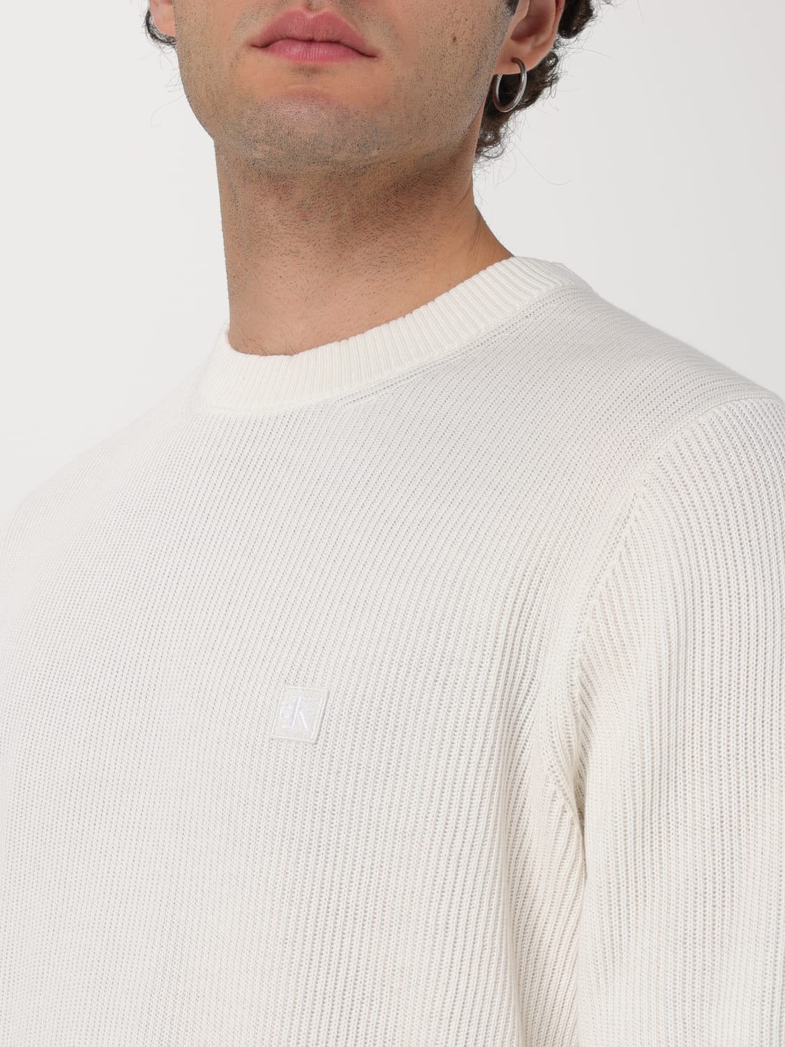 CALVIN KLEIN SWEATER: Sweater men Calvin Klein, White - Img 3