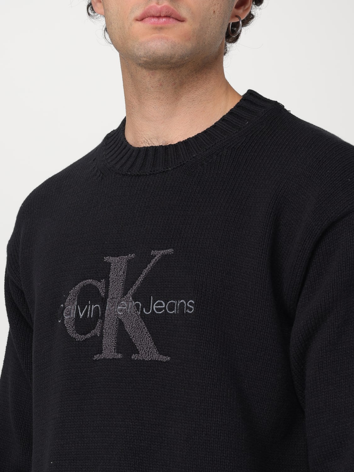 CALVIN KLEIN SWEATER: Sweatshirt men Calvin Klein, Black - Img 3