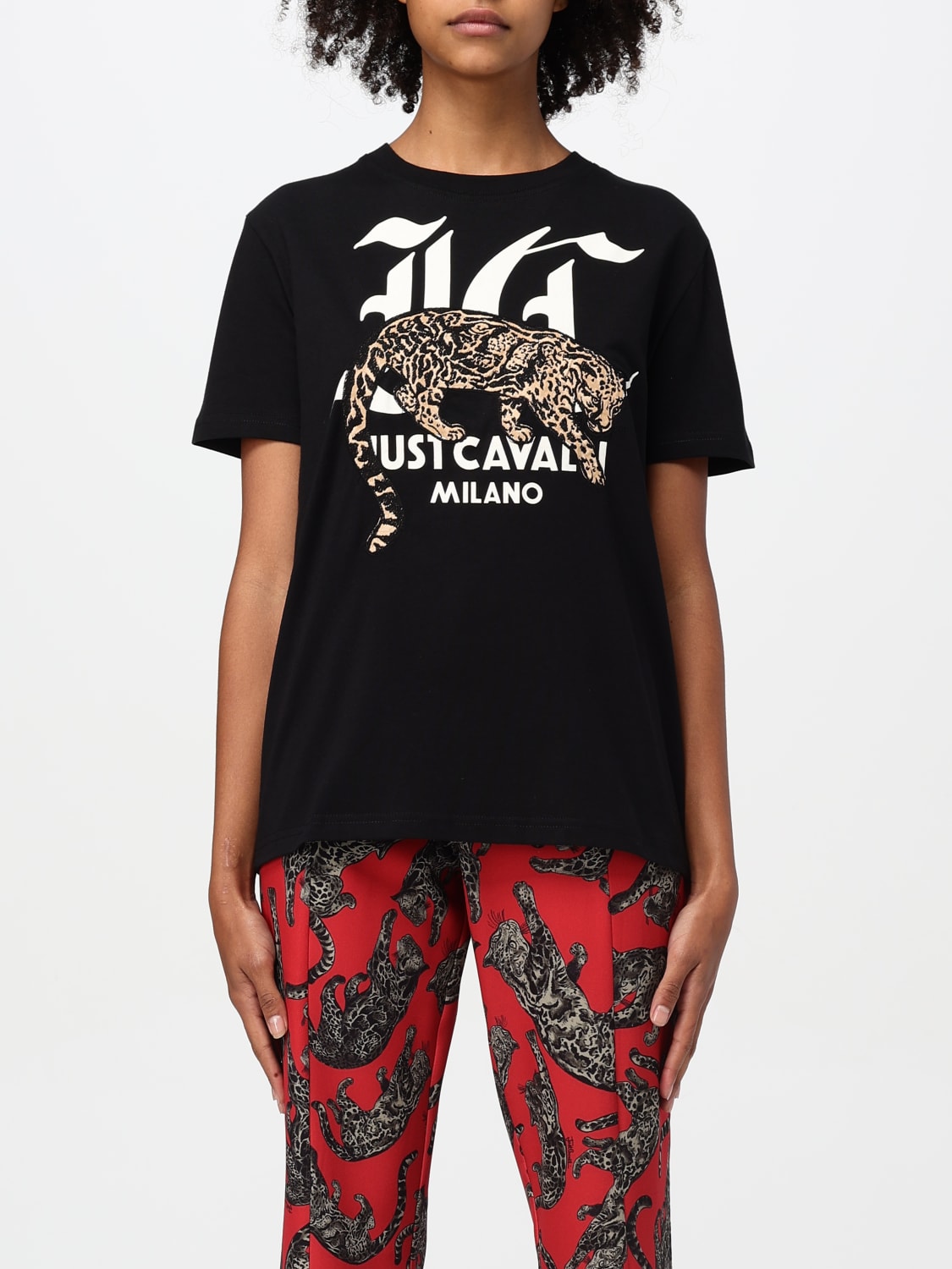 JUST CAVALLI T-SHIRT: T-shirt woman Just Cavalli, Black - Img 1