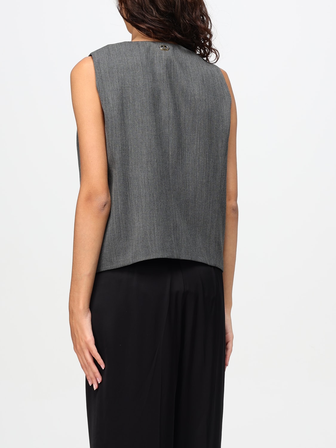 TWINSET WAISTCOAT: Twinset women's vest, Grey - Img 2