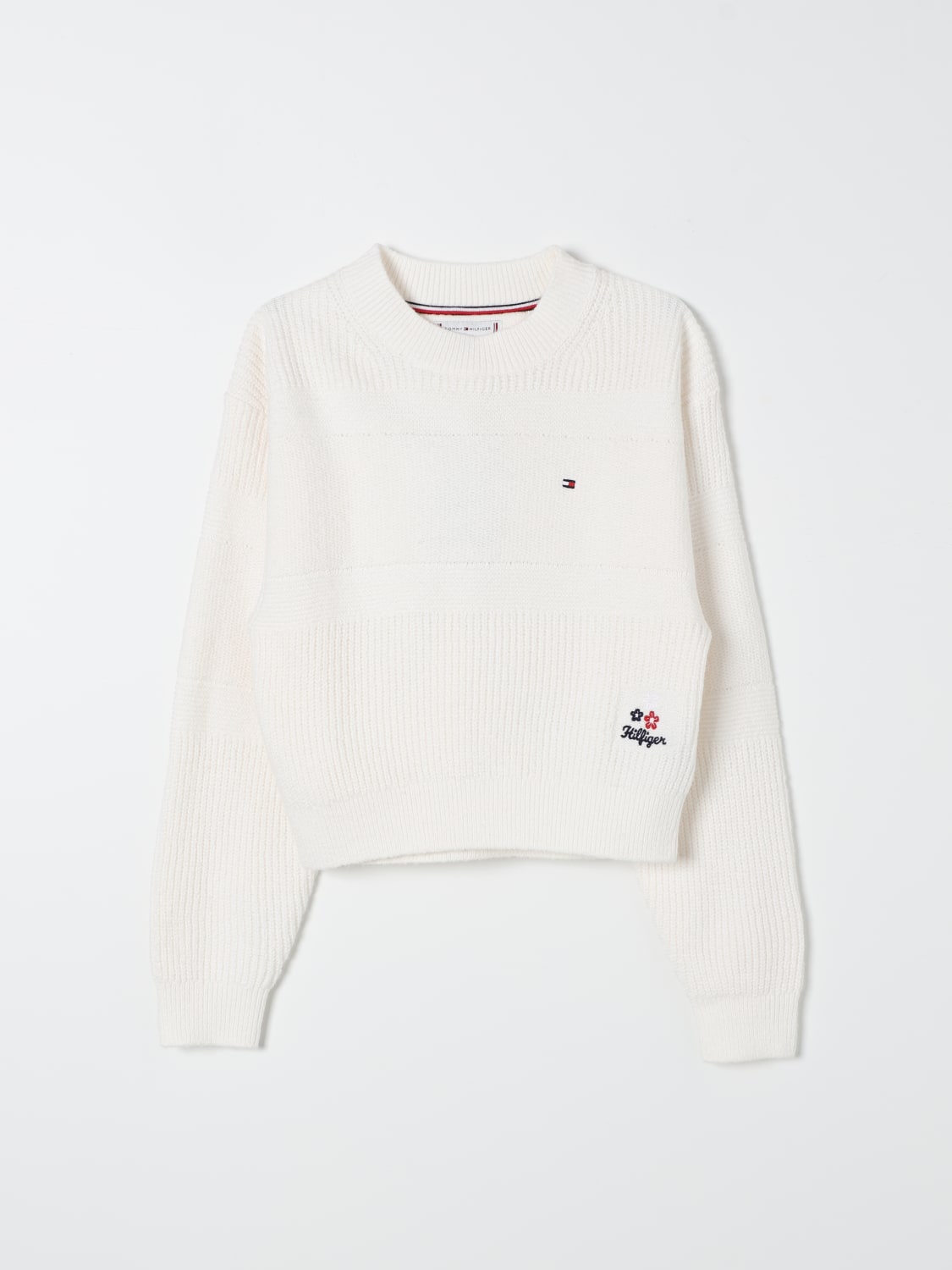 TOMMY HILFIGER SWEATER: Sweater kids Tommy Hilfiger, Yellow Cream - Img 1