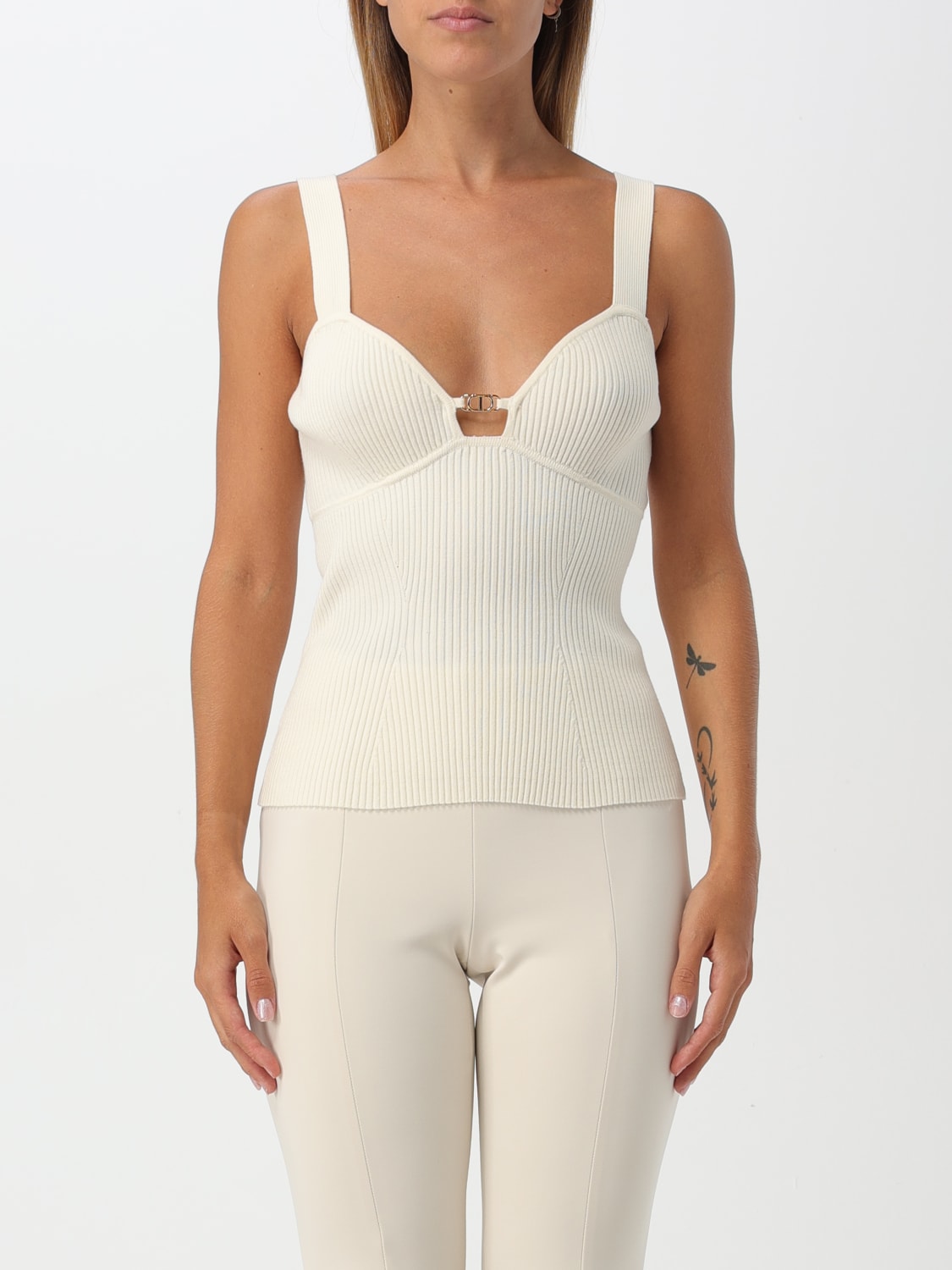 TWINSET TOP: Top woman Twinset, White - Img 1