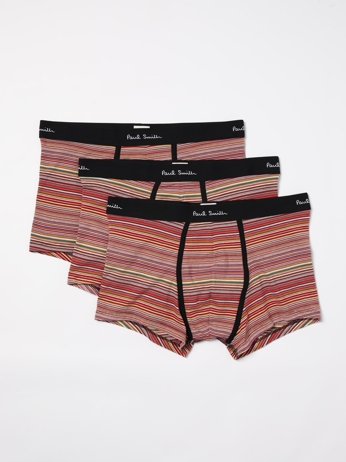 Giglio Set 3 parigamba Paul Smith in cotone stretch a righe multicolor