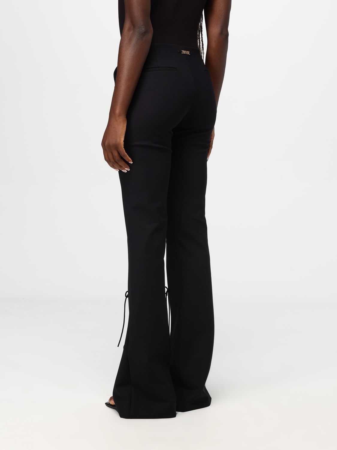 パンツ VERSACE JEANS COUTURE Woman Pants Black 77HAA115N0394 899 Versace Jeans Couture Outlet: Pants woman - Black | Versace