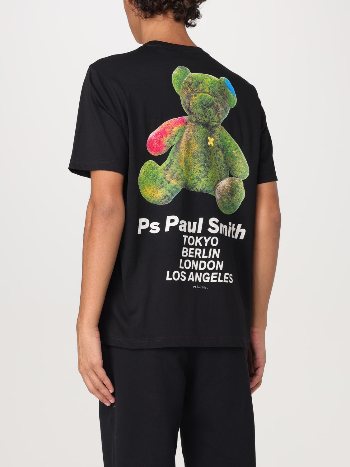 PS PAUL SMITH T-SHIRT: T-shirt PS Paul Smith in cotone organico con stampa grafica , Nero - Img 2