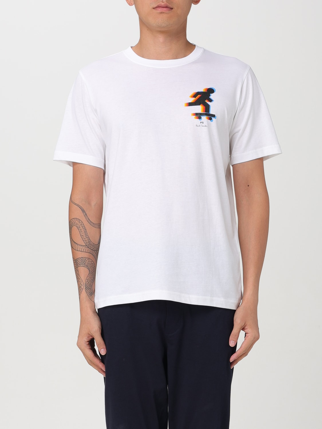 Giglio T-shirt PS Paul Smith in cotone con stampa grafica