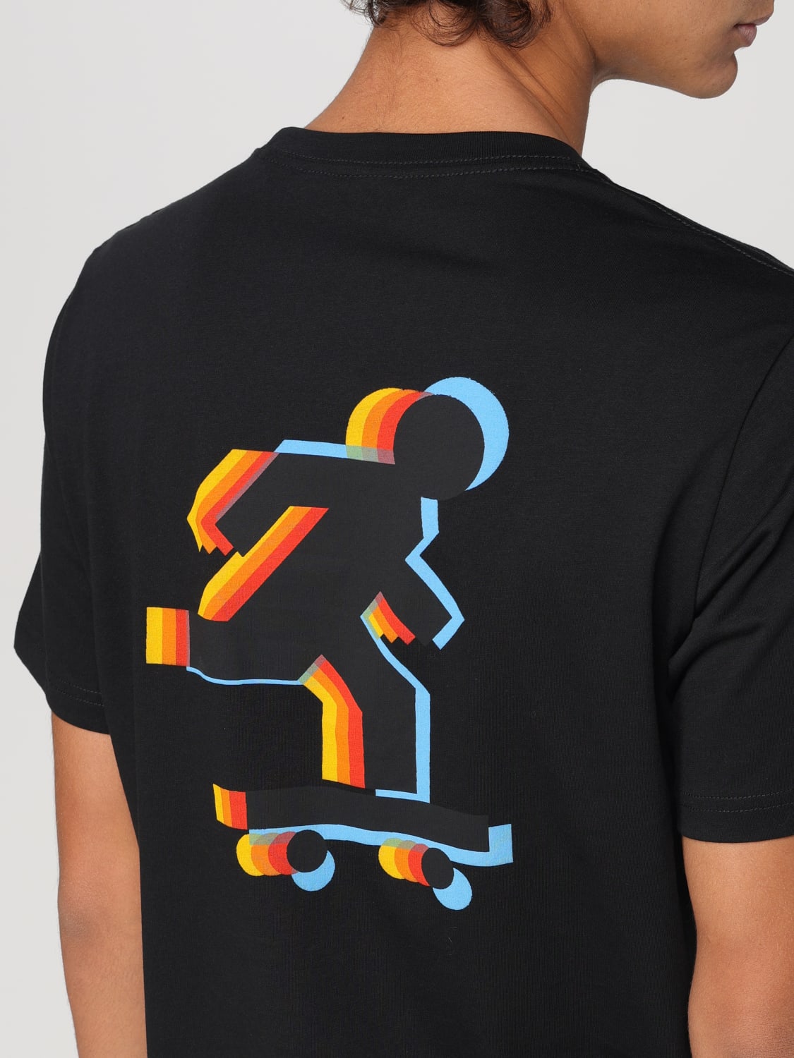 PS PAUL SMITH T-SHIRT: T-shirt PS Paul Smith in cotone con stampa grafica , Nero - Img 3