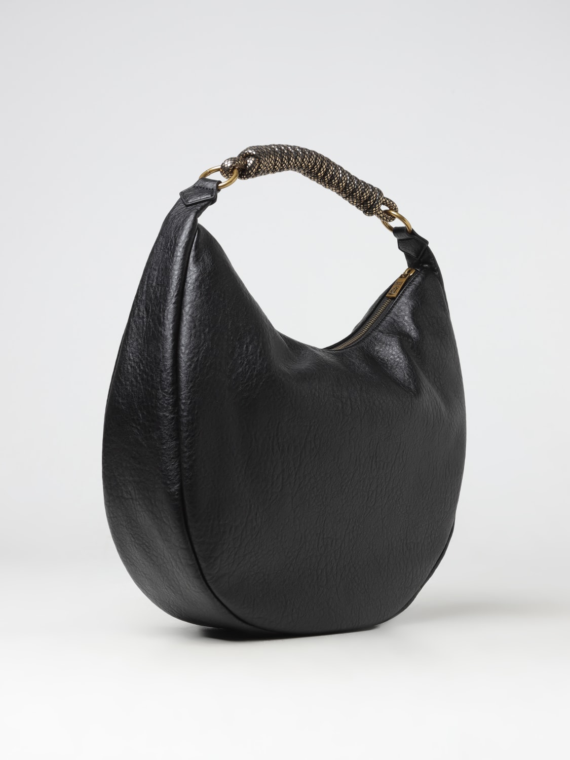 JUST CAVALLI BORSA A SPALLA: Borsa Soft Gothic Just Cavalli in pelle sintetica , Nero - Img 2