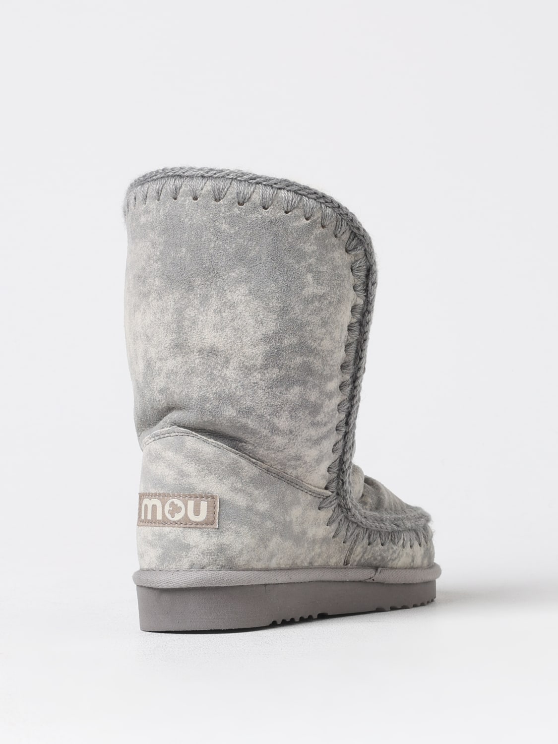 MOU STIVALETTI: Stivaletto Eskimo 24 Mou in camoscio fumè , Blue - Img 3