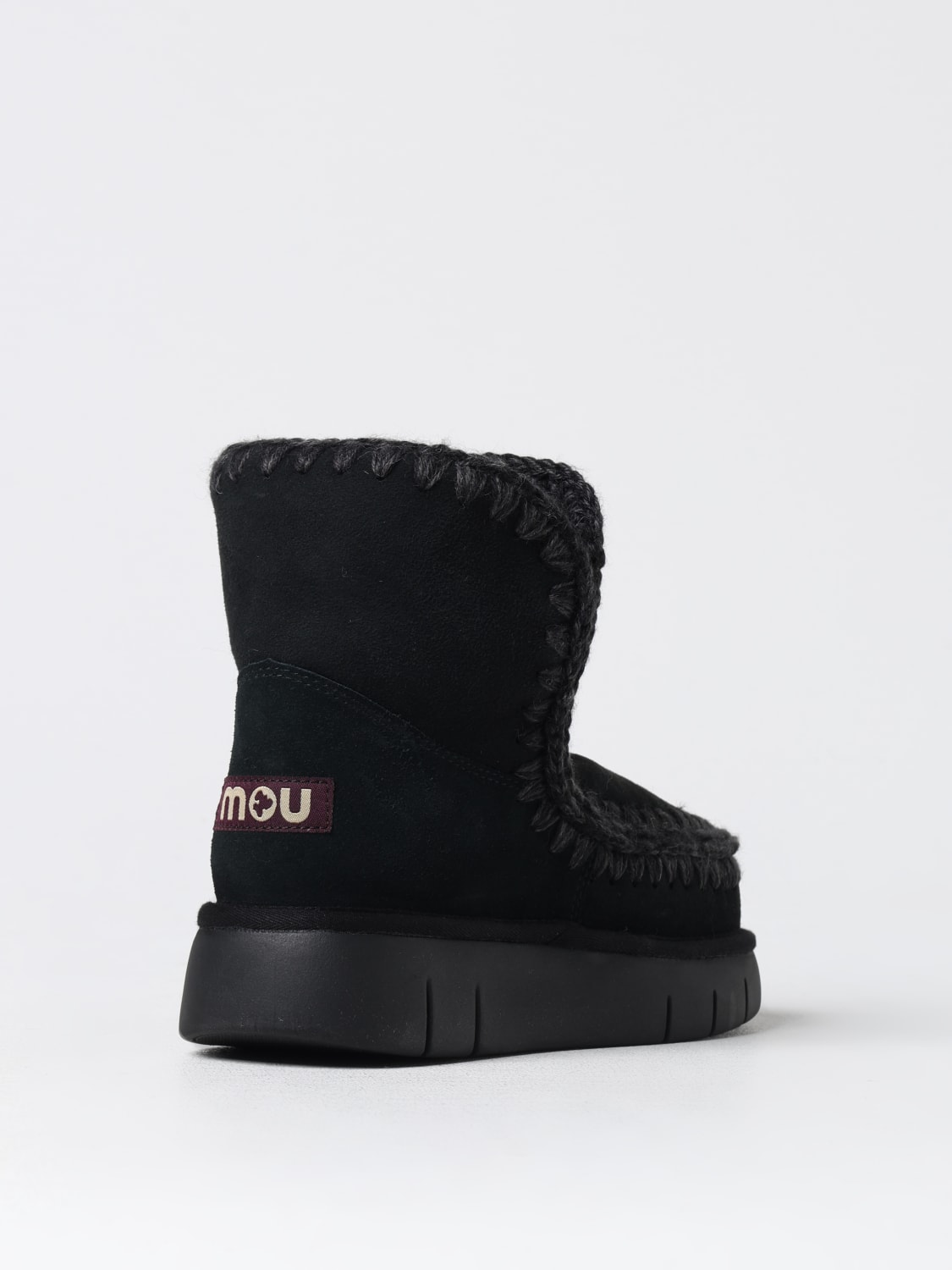 MOU BOOTS: Flat ankle boots woman Mou, Black - Img 3