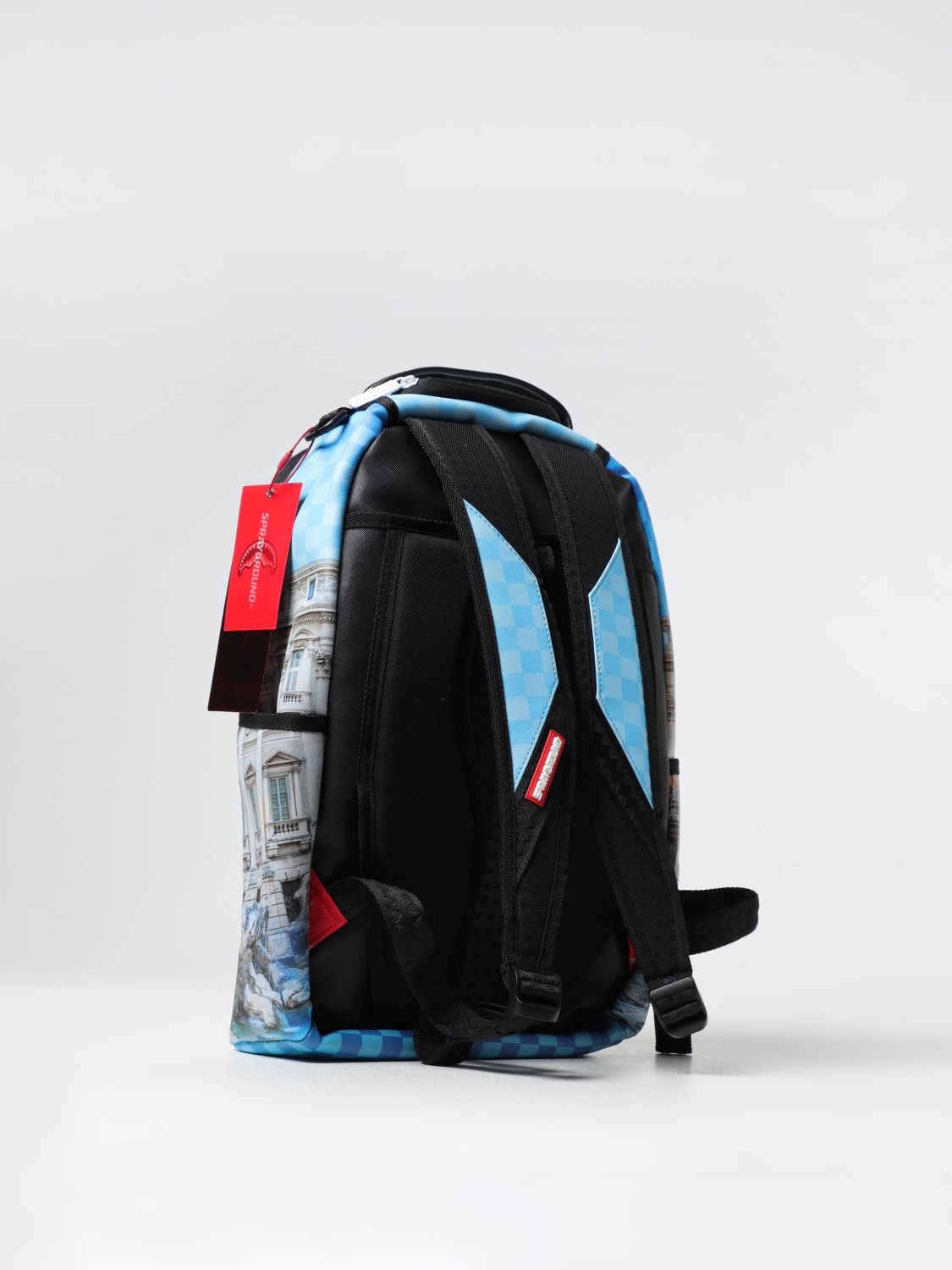 SPRAYGROUND ZAINO: Zaino Trevi Fountain In Rome Sprayground in cotone spalmato saffiano , Fantasia - Img 2