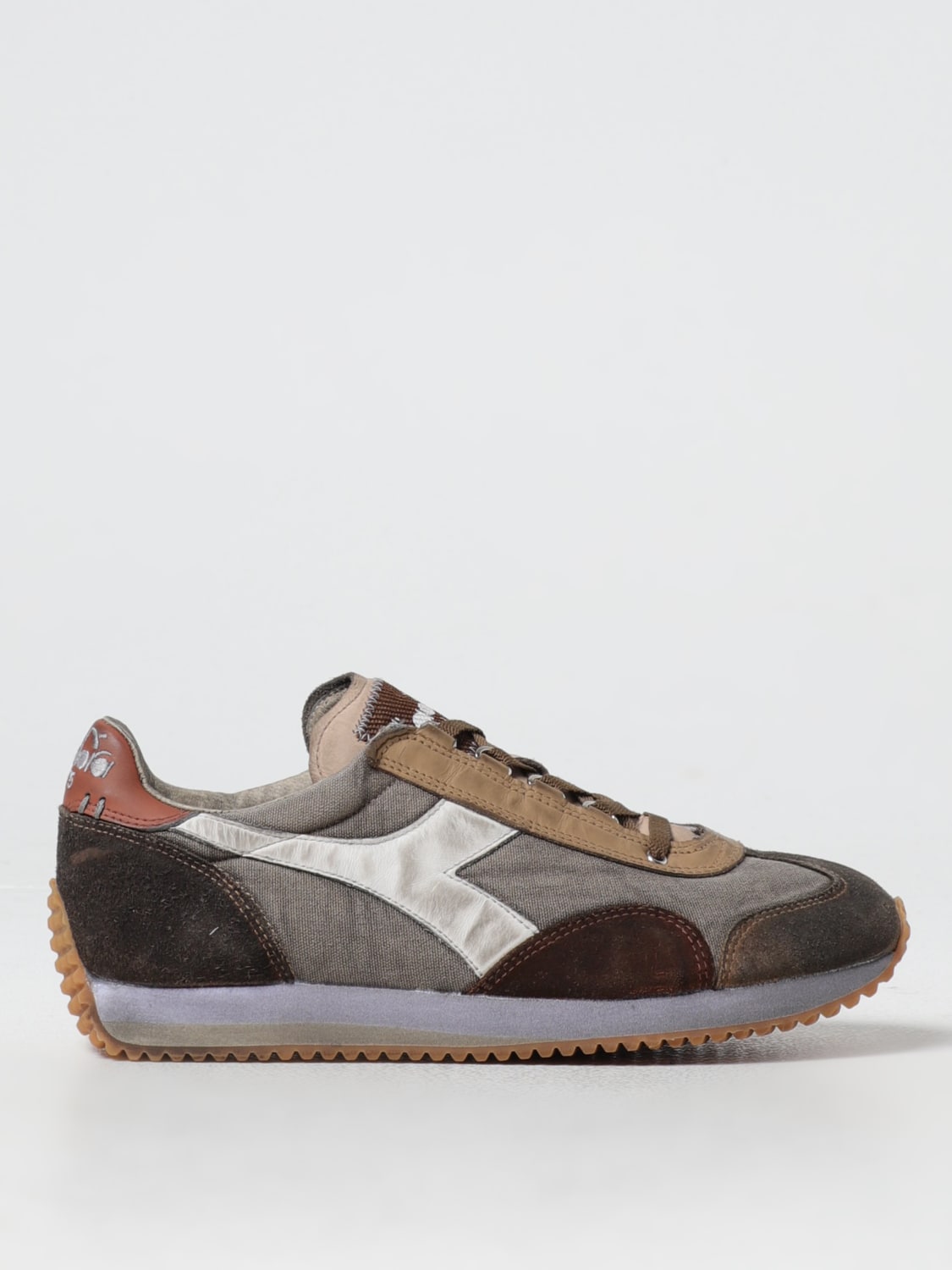 Giglio Sneakers Equipe Dirty Diadora Heritage in camoscio e mesh