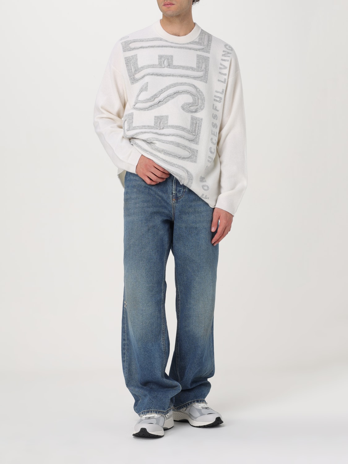 DIESEL SWEATER: Sweater men Diesel, White - Img 2