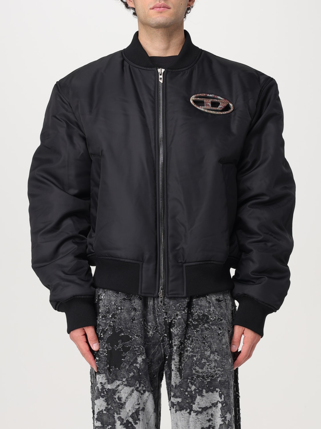 Giglio Bomber Diesel in nylon con logo