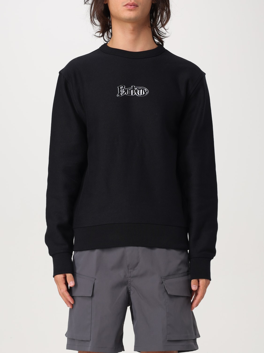 BURBERRY SWEATSHIRT: Sweater men Burberry, Black - Img 1