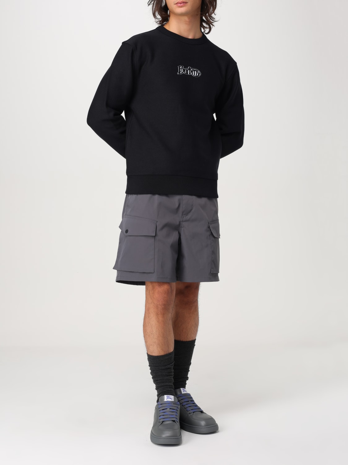 BURBERRY SWEATSHIRT: Sweater men Burberry, Black - Img 2