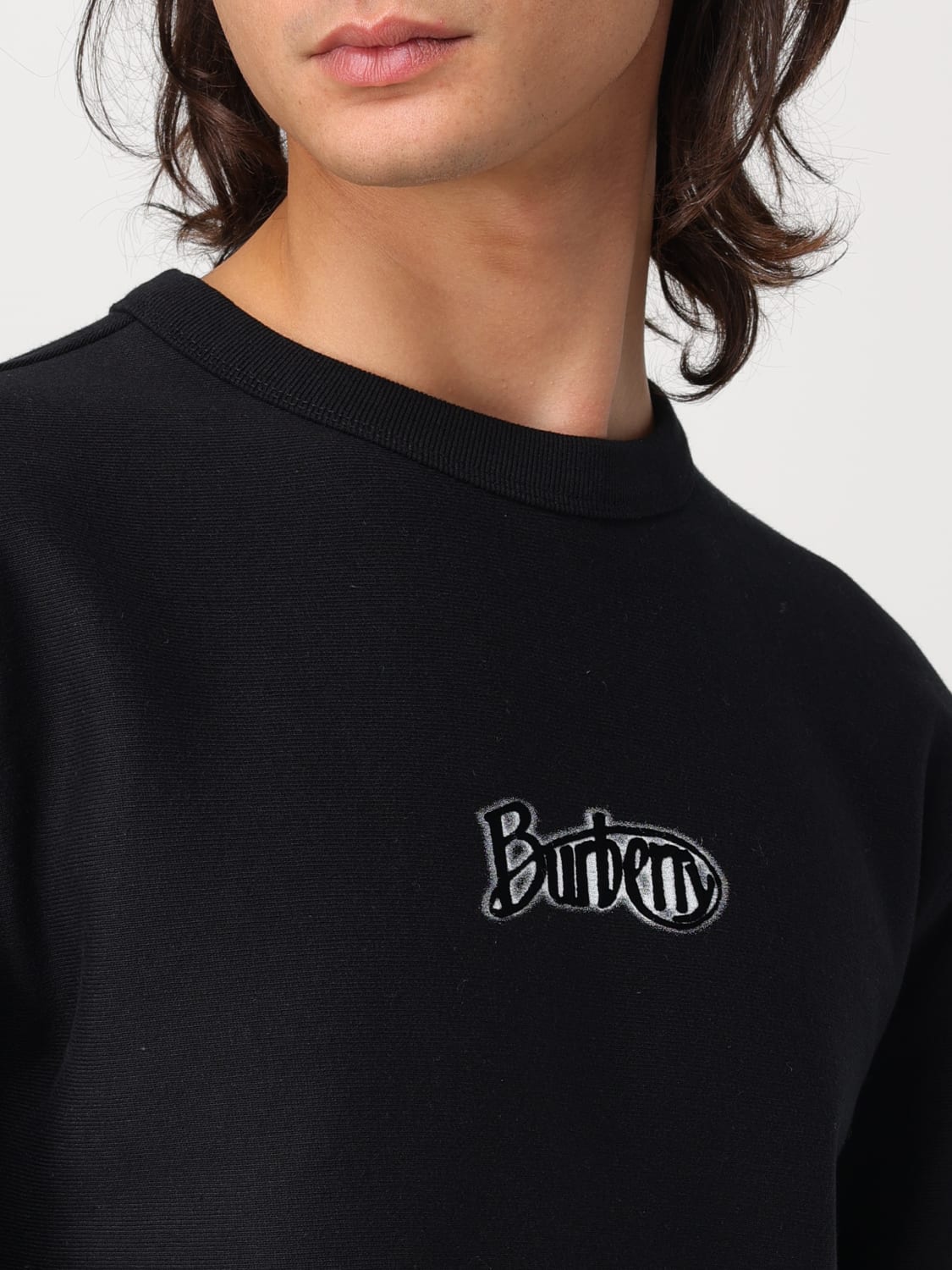 BURBERRY SWEATSHIRT: Sweater men Burberry, Black - Img 5