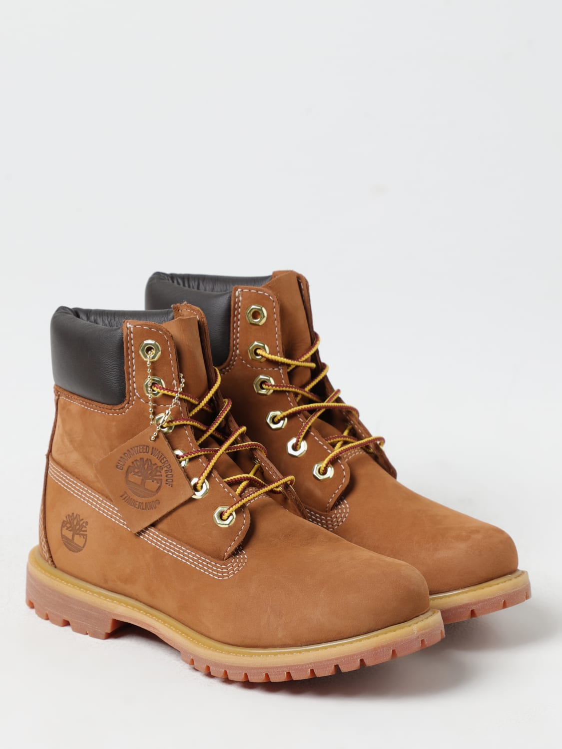 TIMBERLAND FLAT ANKLE BOOTS: Shoes woman Timberland, Brown - Img 2