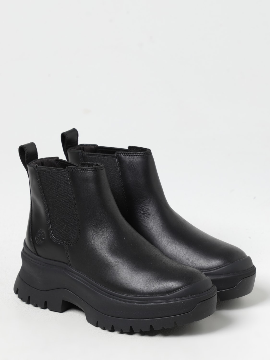 TIMBERLAND FLAT ANKLE BOOTS: Shoes woman Timberland, Black - Img 2