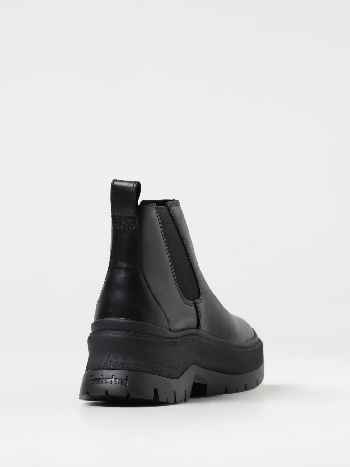 TIMBERLAND FLAT ANKLE BOOTS: Shoes woman Timberland, Black - Img 3