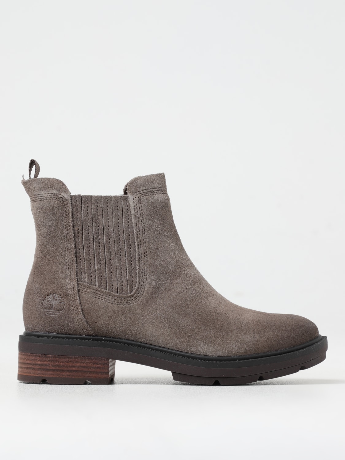 TIMBERLAND FLAT ANKLE BOOTS: Shoes woman Timberland, Brown - Img 1