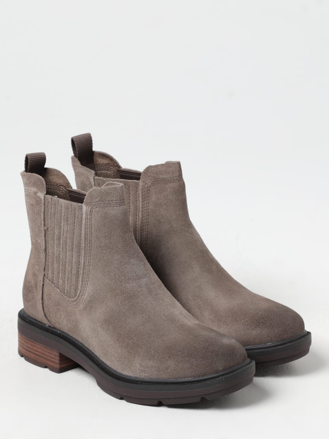 TIMBERLAND FLAT ANKLE BOOTS: Shoes woman Timberland, Brown - Img 2