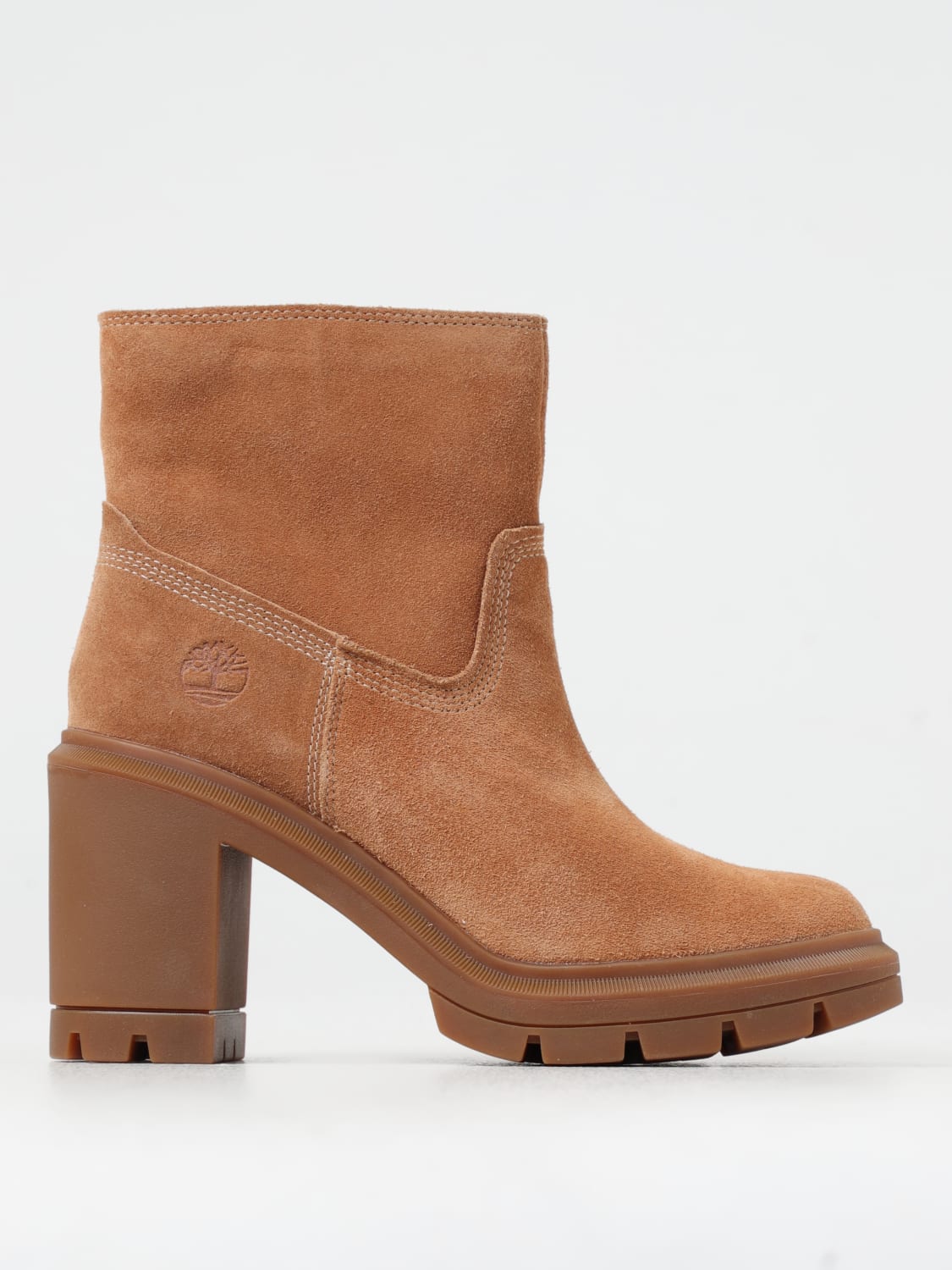 TIMBERLAND FLAT ANKLE BOOTS: Shoes woman Timberland, Brown - Img 1