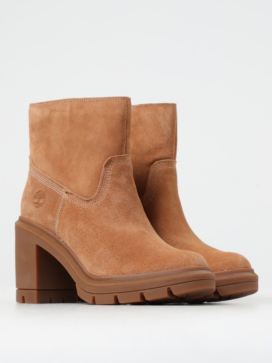 TIMBERLAND FLAT ANKLE BOOTS: Shoes woman Timberland, Brown - Img 2