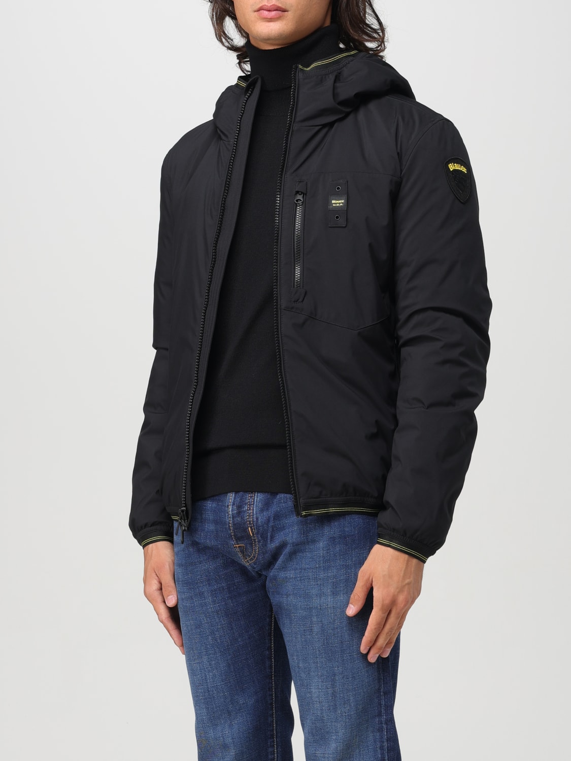 BLAUER JACKET: Jacket men Blauer, Black - Img 3