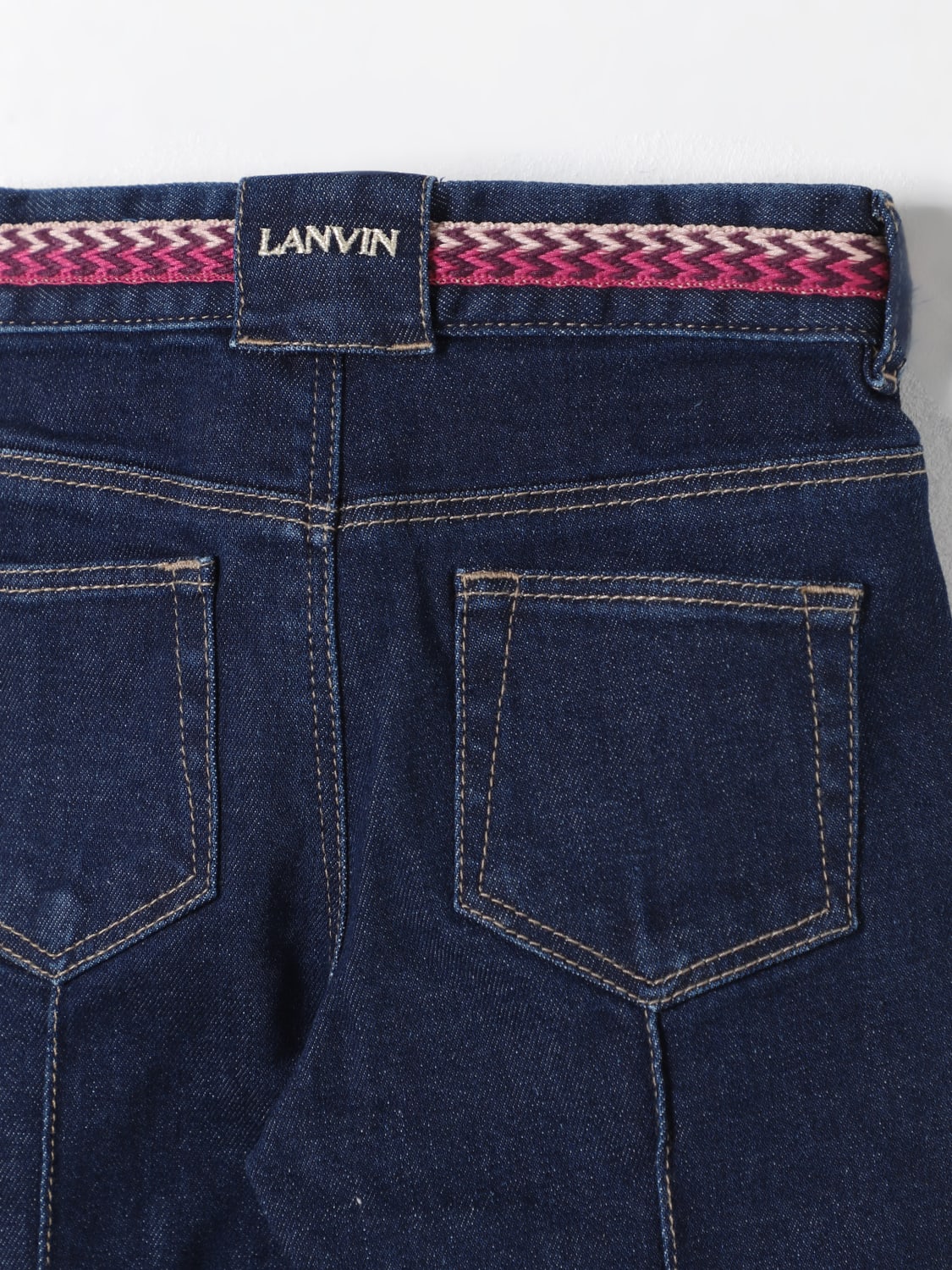 LANVIN 청바지: 청바지 남아 Lanvin, 블루 - Img 3