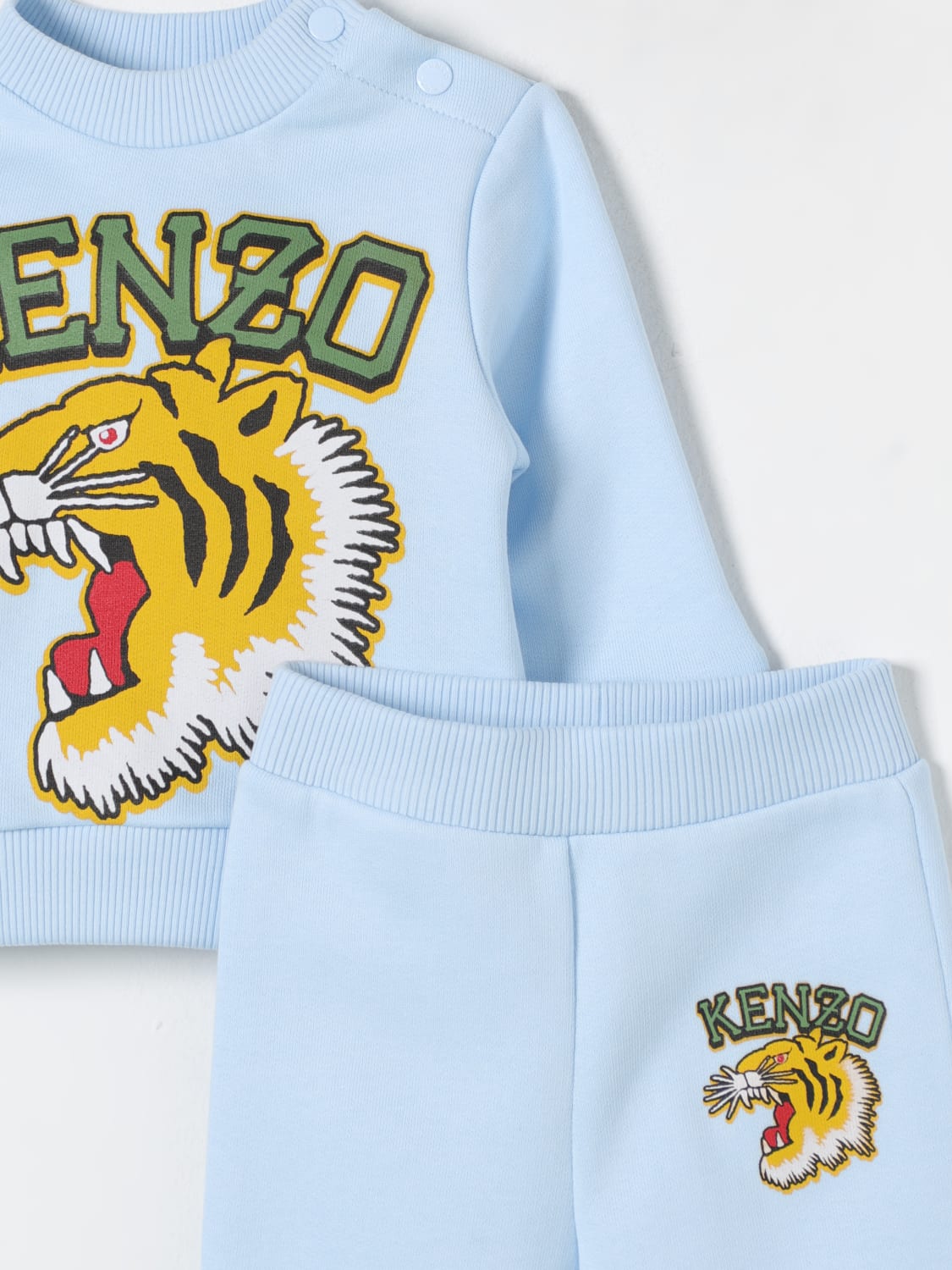 KENZO KIDS JUMPSUIT: Jumpsuit kids Kenzo Kids, Gnawed Blue - Img 3