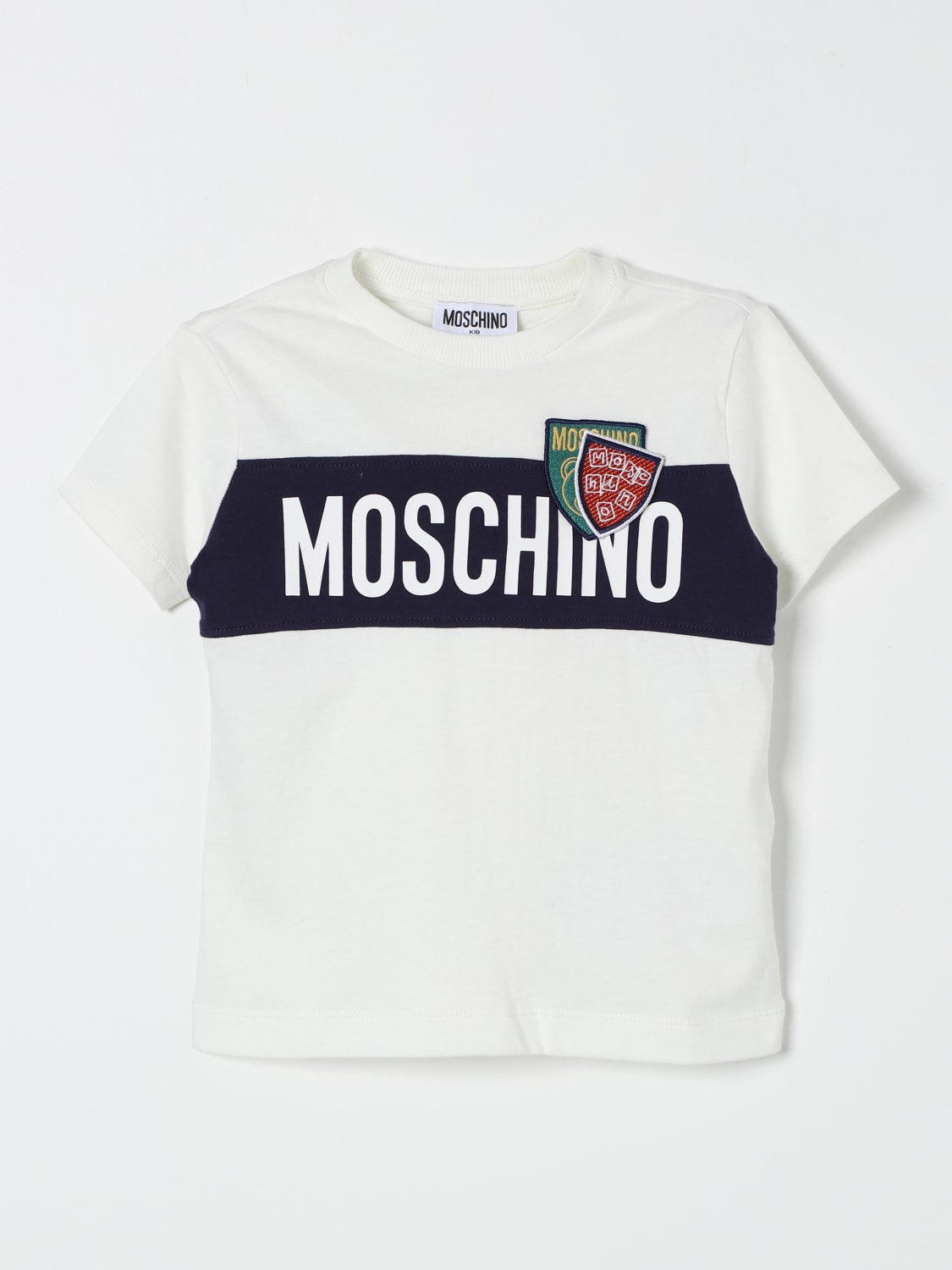 MOSCHINO T-SHIRT: T-shirt kids Moschino, White - Img 1