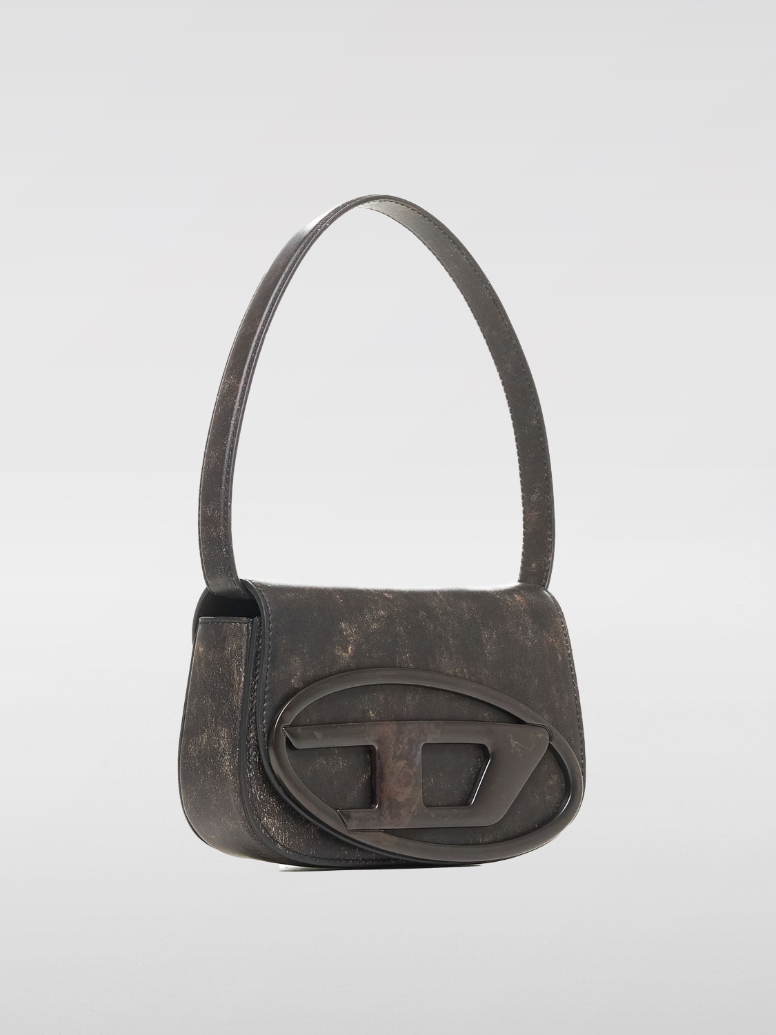 DIESEL MINI BAG: Shoulder bag woman Diesel, Coffee - Img 3