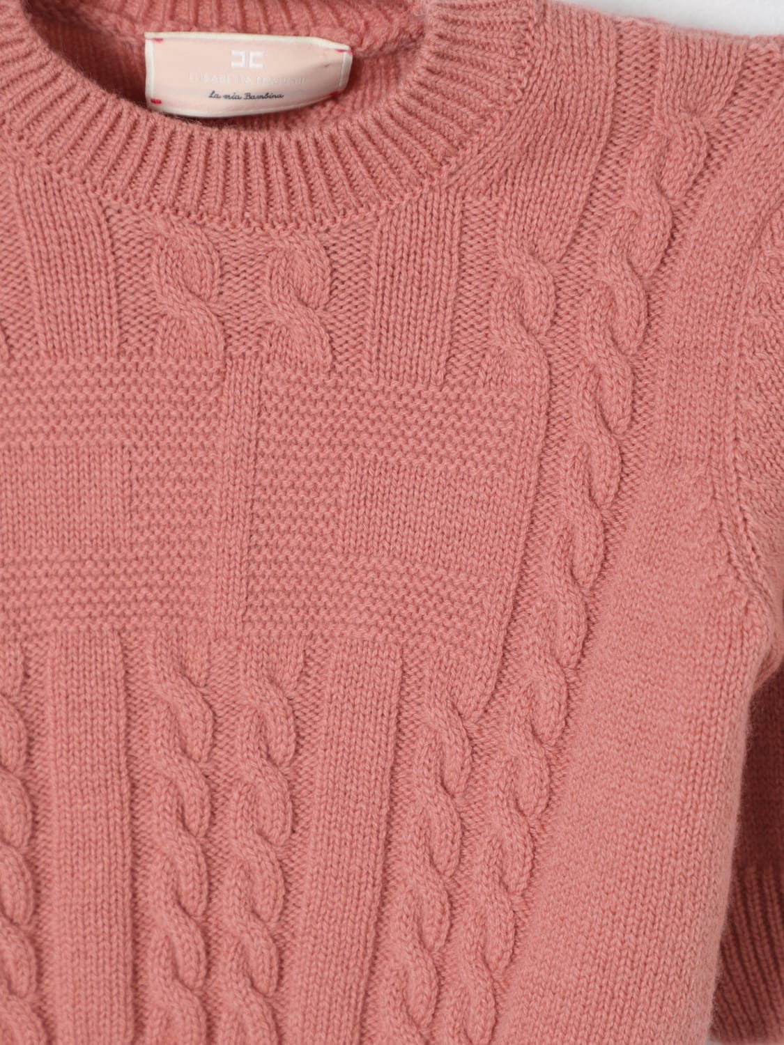 ELISABETTA FRANCHI LA MIA BAMBINA MAGLIA: Pullover Elisabetta Franchi La Mia Bambina in maglia , Rosa - Img 3