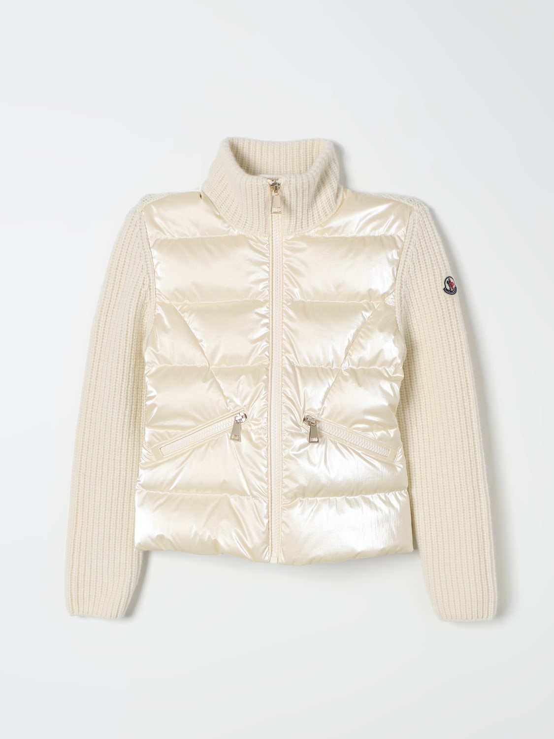 MONCLER 재킷: 스웨터 남아 Moncler, 내추럴 - Img 1