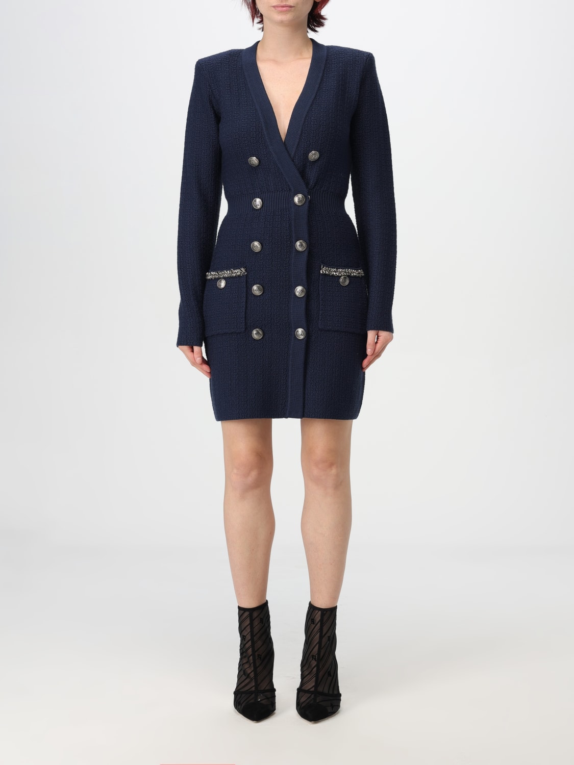 ELISABETTA FRANCHI DRESS: Dress woman Elisabetta Franchi, Blue - Img 1