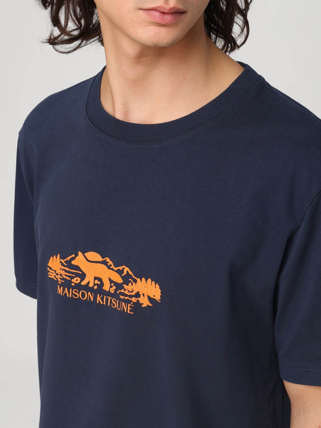 MAISON KITSUNÉ T-SHIRT: T-shirt herren Maison KitsunÉ, Navy - Img 3