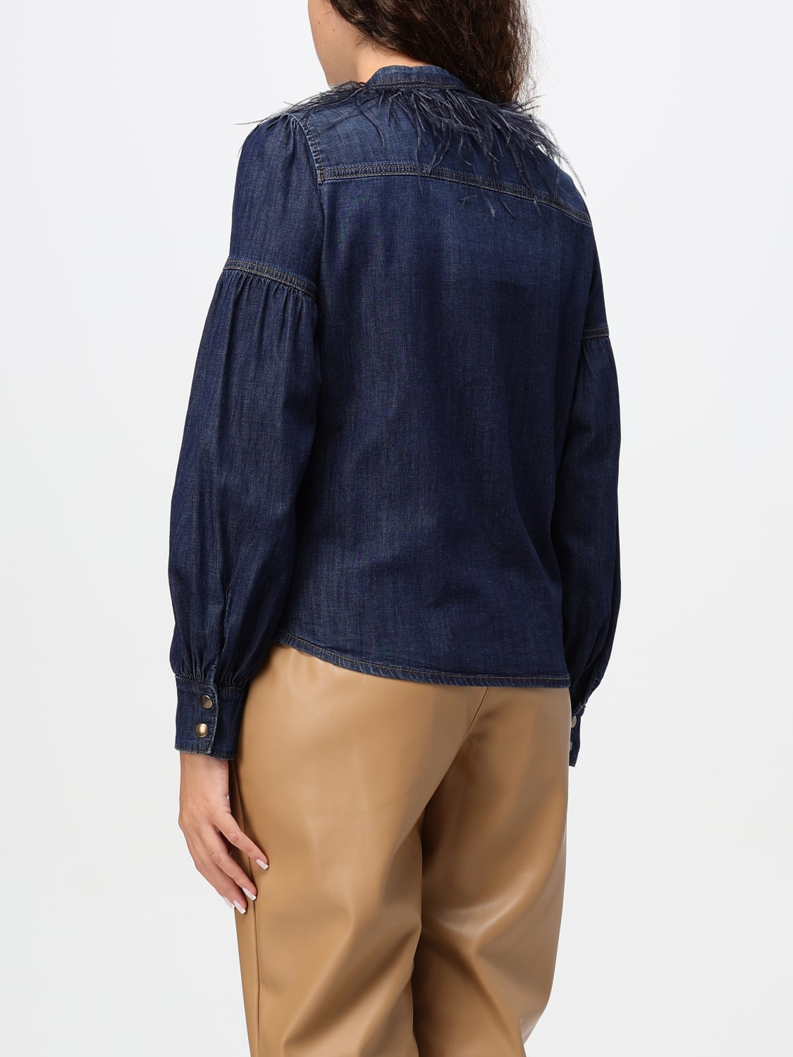 TWINSET CAMICIA: T-shirt Twinset in denim , Denim - Img 2