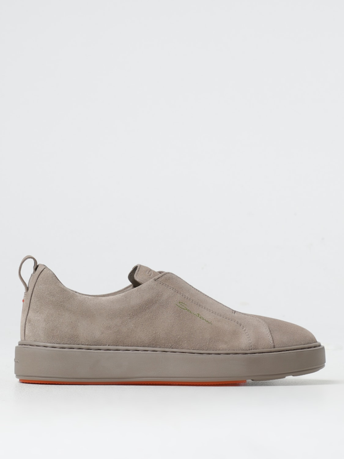 SANTONI SNEAKERS: Shoes men Santoni, Beige - Img 1