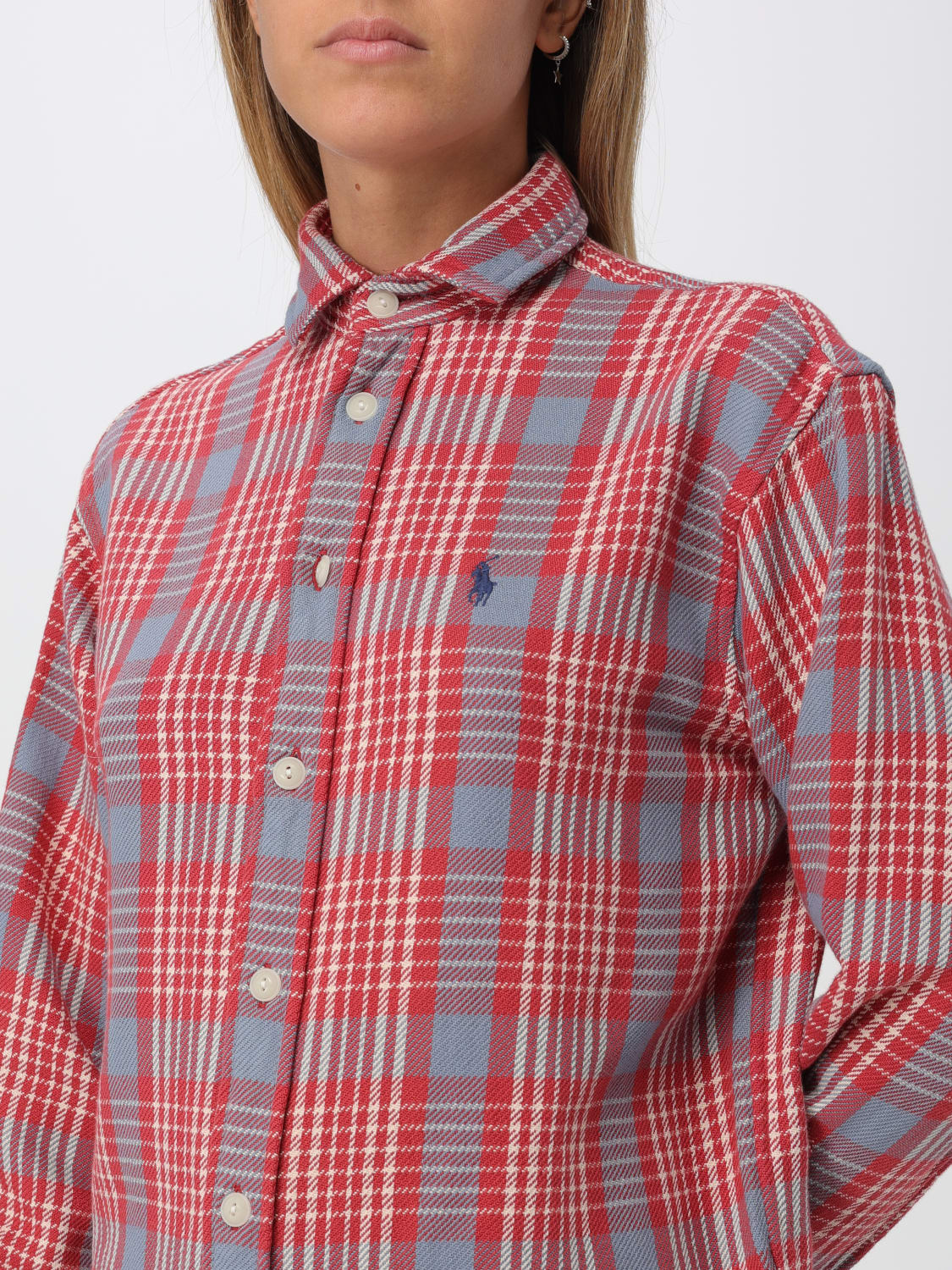 POLO RALPH LAUREN SHIRT: Top woman Polo Ralph Lauren, Red - Img 3