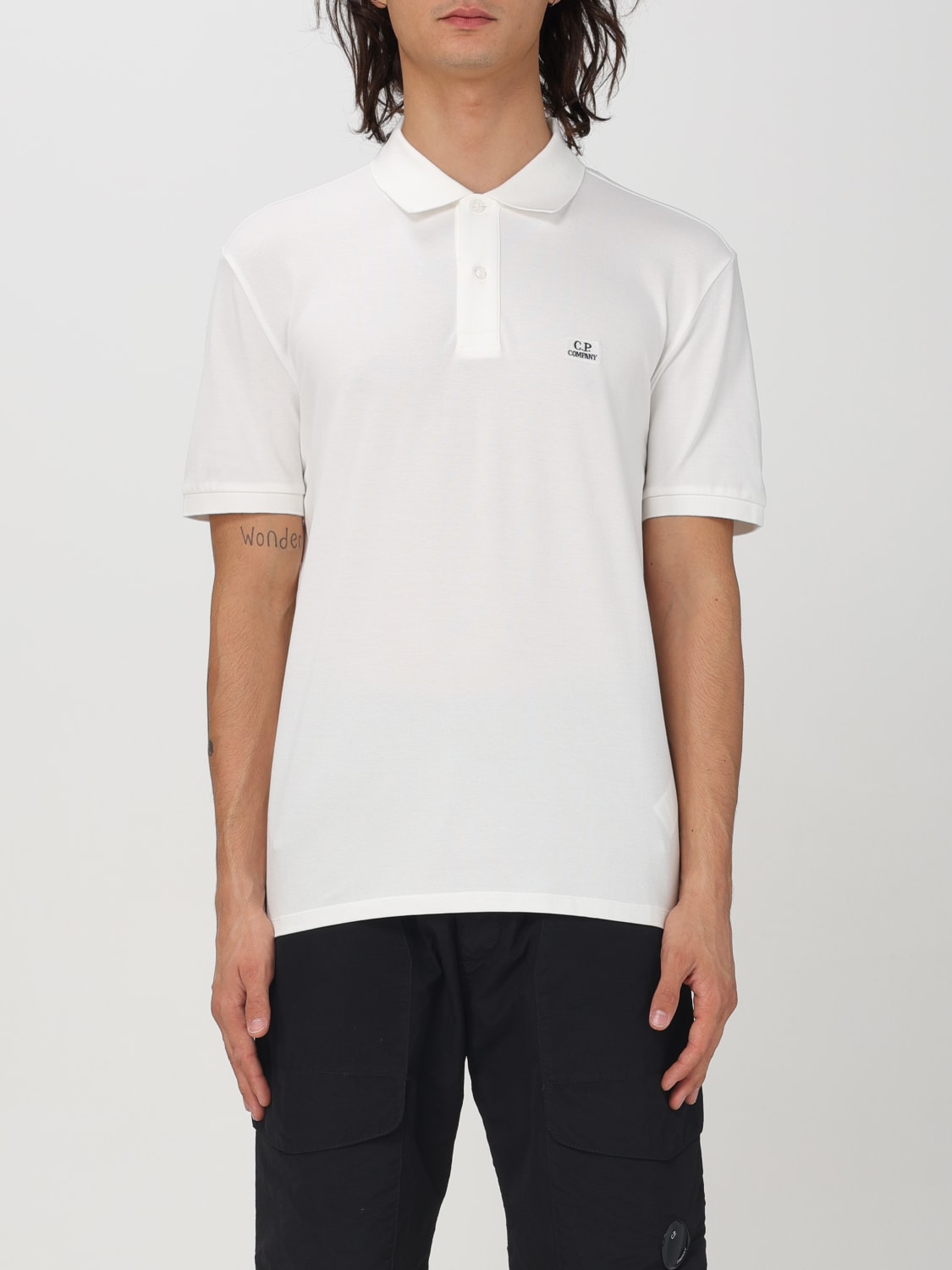 C.P. COMPANY POLO SHIRT: Polo shirt men C.P. Company, White - Img 1