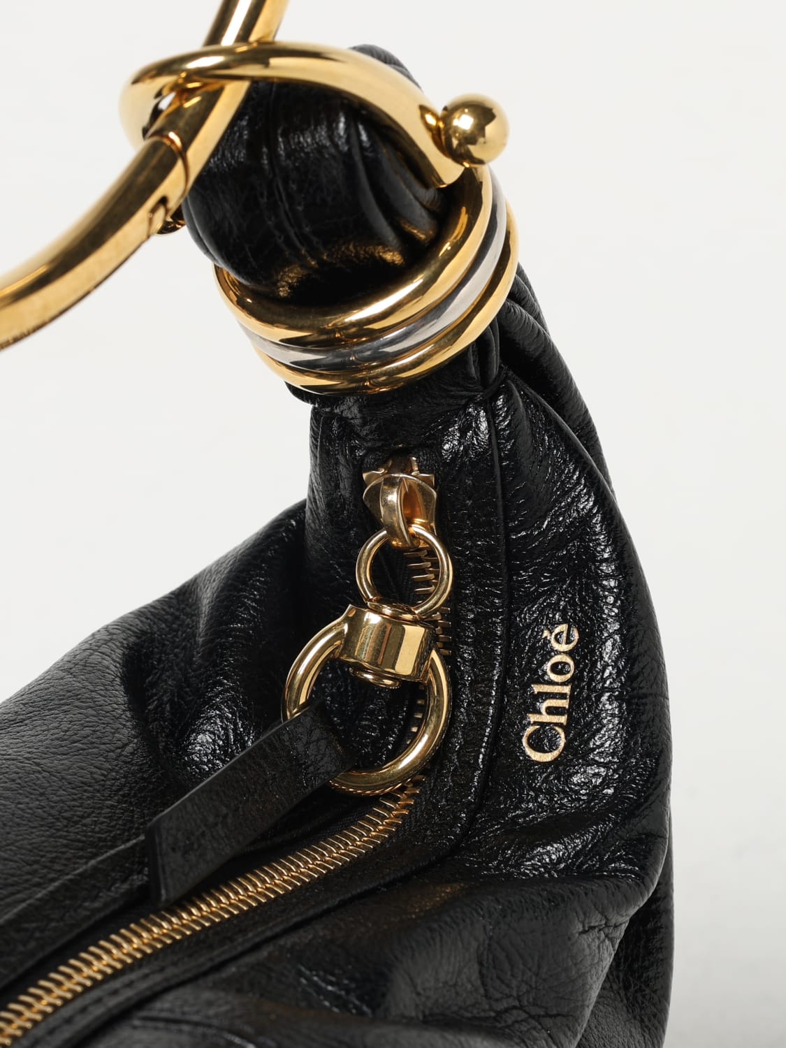 ハンドバッグ CHLOE Woman Handbag Brown CHC24AS611N72 26M CHLOE' Leather Bracelet Hobo bag Woman CHC24AS611N72 26M