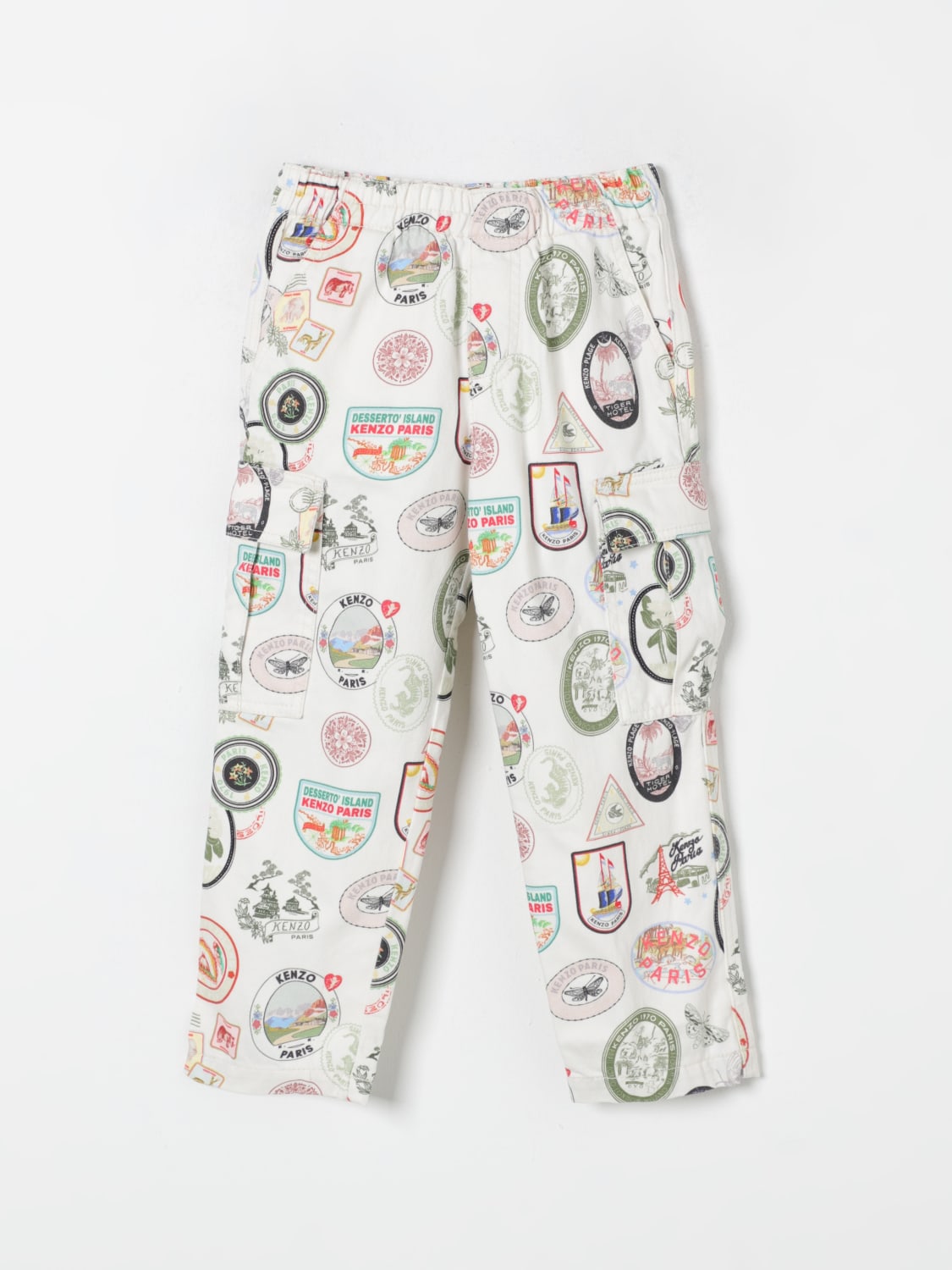 KENZO KIDS PANTS: Pants kids Kenzo Kids, White - Img 1